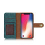 2v1 štýlové odnímateľné flipové puzdro pre Apple iPhone XS / iPhone X – modré