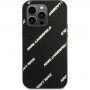 Karl Lagerfeld Grained Leather Logomania kryt pre iPhone 14 Pro Max - čierny