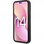 Karl Lagerfeld Grained Leather Logomania kryt pre iPhone 14 Pro Max - čierny