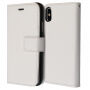 2v1 ochranné odnímateľné flipové puzdro pre Apple iPhone XS / iPhone X – biele