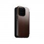 Nomad Leather Folio flipové puzdro s MagSafe pre iPhone 14 Pro - hnedé