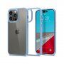 Spigen Crystal Hybrid transparentný kryt s rámčekom pre iPhone 14 Pro Max - modrý