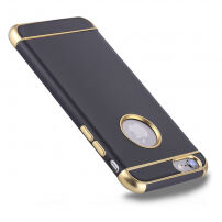 Ochranný kryt pre Apple iPhone 6 / 6S - čierno-zlatý