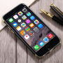 Ochranný kryt pre Apple iPhone 6 / 6S - čierno-zlatý