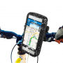 Ochranný vodovzdorný kryt s držiakom na bicykel pre iPhone - čierny