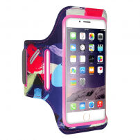 FLOVEME farebné športové puzdro na ruku pre Apple iPhone 6 Plus/6S Plus/7 Plus/8 Plus