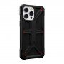 UAG Monarch super odolný kryt s kevlarovým vzorom pre iPhone 14 Pro Max - čierny