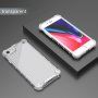 Odolný lesklý kryt s vertikálnou mriežkou pre iPhone 7 Plus / 8 Plus - číry
