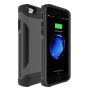 Odolný ochranný kryt s externou batériou 4000 mAh pre iPhone SE (2020/2022) / 8 / 7 / 6S / 6 – sivý