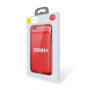 BASEUS štíhly kryt s batériou 2500 mAh pre Apple iPhone 6 / 6S – červený