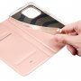 DUX DUCIS flipové puzdro pre iPhone 14 Pro - ružovo-zlaté