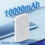 Usams MagSafe bezdrôtová powerbanka s portom USB-C - 10 000 mAh - biela