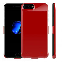 Ochranný kryt s batériou 6200 mAh pre Apple iPhone 6 Plus/6S Plus/7 Plus/8 Plus – červený