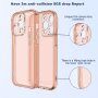 Transparentný kryt s trblietkami pre iPhone 14 Plus - zlatý