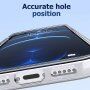 Transparentný kryt s trblietkami pre iPhone 14 Plus - zlatý