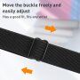 Nylonový tenký remienok s posuvnou prackou pre Apple Watch 42mm / 41mm / 40mm / 38mm - čierny
