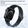 Nylonový tenký remienok s posuvnou prackou pre Apple Watch 42mm / 41mm / 40mm / 38mm - čierny