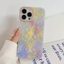 Kryt so vzorom hadej kože pre iPhone 13 - žltý
