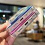Transparentný kryt so vzorom vodových farieb a MagSafe pre iPhone 12 / 12 Pro - ružový
