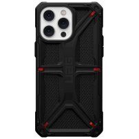 UAG Monarch super odolný kryt s kevlarovým vzorom pre iPhone 14 Pro Max - čierny