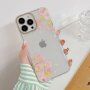 Transparentný kryt so vzorom kvetín pre iPhone 12 Pro Max - begónia