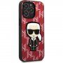 Karl Lagerfeld Monogram Ikonik kryt pre iPhone 13 Pro Max - červený
