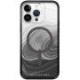 GEAR4 D3O Milan Snap Black Swirl transparentný kryt s MagSafe pre iPhone 14 Pro Max - čierny
