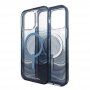 GEAR4 D3O Milan Snap Blue Swirl transparentný kryt s MagSafe pre iPhone 14 Pro Max - modrý