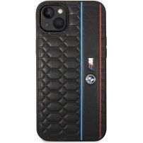 BMW M Hexagonal Pattern kryt pre iPhone 14 Plus - čierny