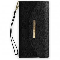 iDeal Of Sweden Mayfair Clutch Black Saffiano peňaženkové puzdro pre iPhone X / XS / 11 Pro - čierne