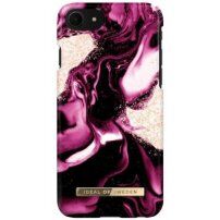 iDeal Of Sweden Golden Ruby Marble kryt pre iPhone 6 / 6S / 7 / 8 / SE (2020/2022) - fuksiový
