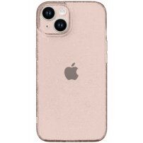 Transparentný kryt s trblietkami pre iPhone 14 Plus - zlatý
