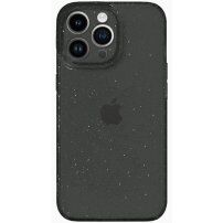 Transparentný kryt s trblietkami pre iPhone 14 Pro Max - sivý