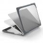 Nárazuvzdorný kryt s vyklápacími nožičkami pre MacBook Air 13" (A2681 / A3113) - sivý