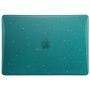 Lesklý transparentný kryt s trblietkami pre MacBook Air 13" (A2681 / A3113) - tyrkysový