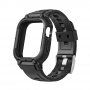 Odolné Armor puzdro s remienkom pre Apple Watch 45mm / 44mm / 42mm - čierne