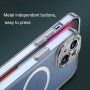 Ochranný priesvitný kryt s MagSafe pre iPhone 14 Plus - modrý