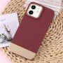 Ochranný kryt s pokovenou spodnou časťou pre iPhone 11 - vínový