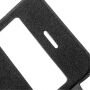 Flipové puzdro s priezorom pre iPhone SE (2016) / 5 / 5S – čierne