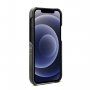 Kožený kryt s kapsou na karty pre iPhone 12 Pro Max - čierny