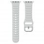 Silikónový remienok Ocean Ripple pre Apple Watch 42mm / 41mm / 40mm / 38mm - sivý