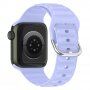Silikónový remienok Ocean Ripple pre Apple Watch 42mm / 41mm / 40mm / 38mm - fialový