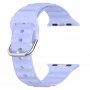 Silikónový remienok Ocean Ripple pre Apple Watch 42mm / 41mm / 40mm / 38mm - fialový