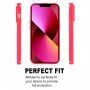 Goospery lesklý kryt z mäkkého plastu pre iPhone 14 Plus - neónovo ružový