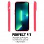 Goospery lesklý kryt z mäkkého plastu pre iPhone 14 Pro Max - neónovo ružový