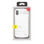 BASEUS kryt s batériou 3500 mAh pre iPhone X – biely