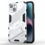 Odolný ochranný kryt so stojančekom pre iPhone 14 Plus - biely