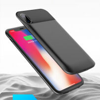ROCK kryt s batériou 6000 mAh pre iPhone XS / iPhone X – čierny