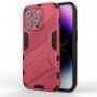Odolný ochranný kryt so stojančekom pre iPhone 14 Pro - ružový