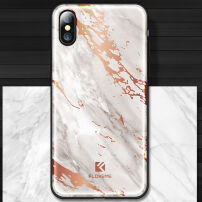 FLOVEME plastový kryt pre Apple iPhone XS / iPhone X – biely mramor